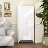 ORRD Metal Storage Cabinet 2-Door Steel Pantry with Adjustable Shelves, Kitchen Organizer,White - 2 of 4