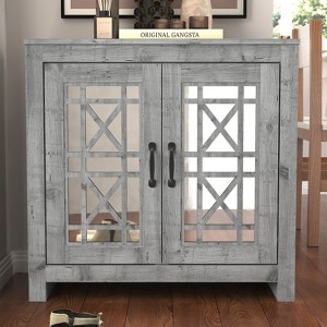 30.2 in. H x 30.9 in. W Wood Shoe Cabinet - 1 of 4