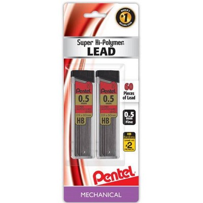 Pentel 2ct #2 0.5MM Mechanical Pencil Lead Refill