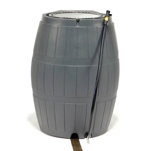 FCMP Outdoor RC4000 Raincatcher 50 Gallon Rain Catcher Barrel, Grey - image 1 of 4