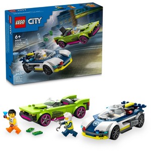 LEGO City Police Car and Muscle Car Chase Pretend Play Toy 60415 - 1 of 4