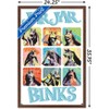 Trends International Star Wars: The Phantom Menace - Jar Jar Binks Grid Framed Wall Poster Prints - 3 of 4
