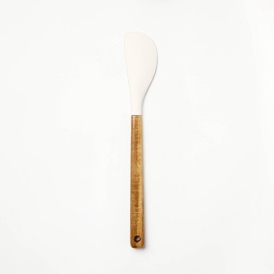 Acacia Wood/Silicone Spatula Cream - Figmint&#8482;