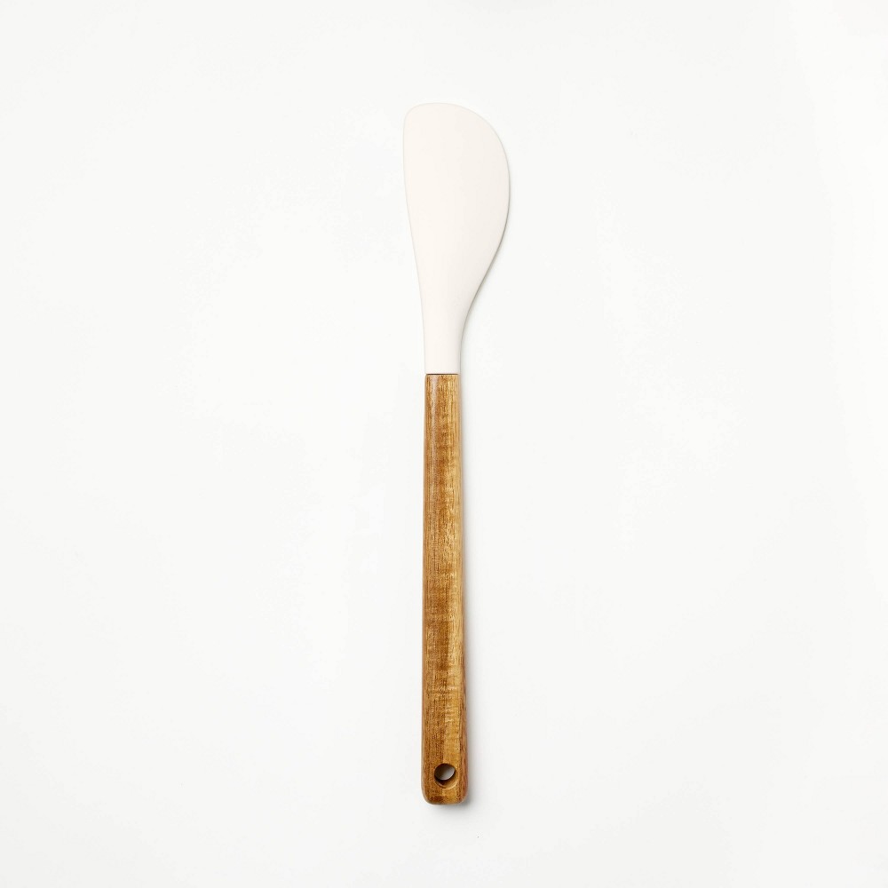 Photos - Other Accessories Acacia Wood/Silicone Spatula Cream - Figmint™