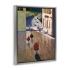 Stupell Industries Chickens Strolling Through Farmhouse Doorway Contemporary Strokes Floating Frame Canvas Art - 2 of 4