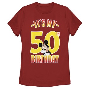 Women's Mickey & Friends It's My 50th Birthday T-Shirt - 1 of 4