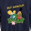 Boys' - Hey Arnold! - Arnold, Gerald and Abner Graphic Long Sleeve Fleece Sweatshirt - 2 of 4