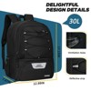 Soccer Bag, Basketball Bag with Ball Compartment & Shoe Compartment,Large Soccer Backpack - 4 of 4