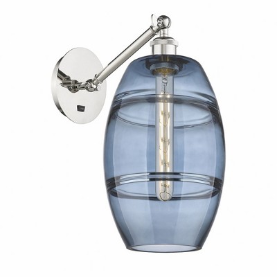 Vaz - 1 Light Arm Adjusts Up and Down Wall Sconce In Industrial Style-9.88 Inches Tall and 8 Inches Wide