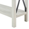 Sophie Rustic Industrial X Frame Entry Table - Saracina Home - 3 of 4