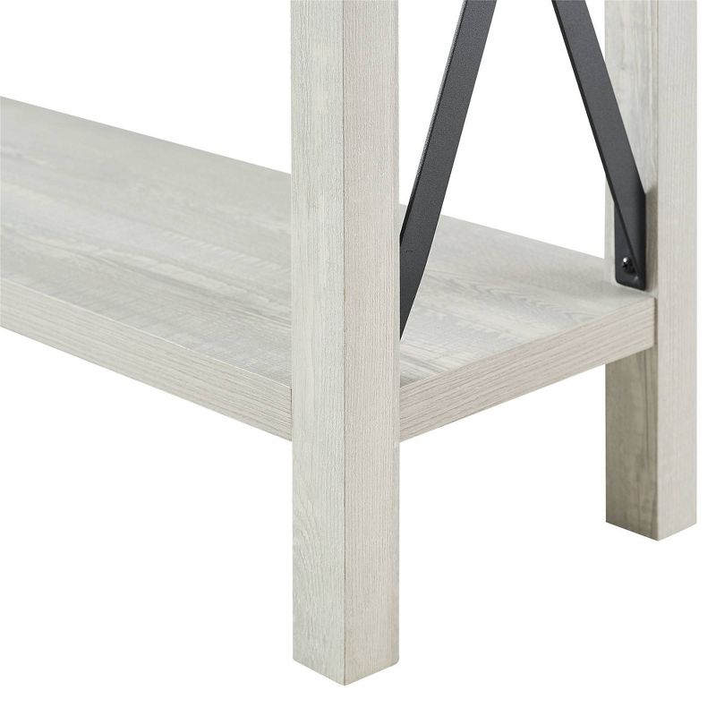 Sophie Rustic Industrial X Frame Entry Table - Saracina Home, 5 of 17