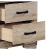 NicBex Nightstand with 2 Drawers,1pc Side Table with  Multi-colored and Finish and Pulls,Bedside Table for Bedroom,Living Room - 4 of 4