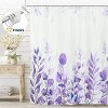 LunaLulinlk Purple Eucalyptus Fabric Shower Curtain - 3 of 4