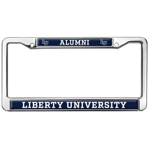 Liberty University Alumni Logo Full Size Standard License Plate Metal Frame - 1 of 4