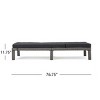 Chaise Lounge with Cushioned Seat and Adjustable Backrest, Rattan Chaise Lounge Chair for Patio or Poolside-Maison Boucle - 3 of 4