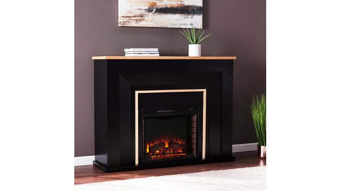 Skens Fireplace Black/Natural - Aiden Lane, 2 of 15, play video