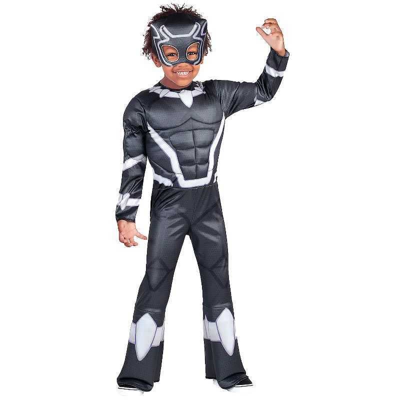 Jazwares Toddler Boys' Black Panther Costume - Size 3T-4T - Black, 1 of 2