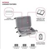 SwissGear Wanderlust Pro Lightweight Hardside Expandable Luggage Set with Spinner Wheels, Gray, 3-Piece Set (20/24/28) - 4 of 4