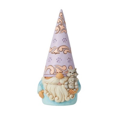 Jim Shore 5.5 Inch Purr-Fect Gnome Cat Heartwood Creek Gnome Figurines