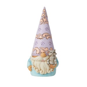 Jim Shore 5.5 Inch Purr-Fect Gnome Cat Heartwood Creek Gnome Figurines - 1 of 3