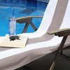 Cabana Striped Cotton Standard Size Towel/ Chaise Lounge Chair Cover Set by Blue Nile Mills - 4 of 4