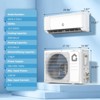 Mini Split Air Conditioner & Heater, 230V Energy Efficient SEER2 18.5 Ductless Wall-Mounted AC Unit with WiFi, Remote Control & Installation Kit - 2 of 4