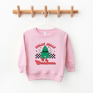 The Juniper Shop Holly Jolly Christmas Tree Youth Ultra-Soft Graphic Sweatshirt - 1 of 3