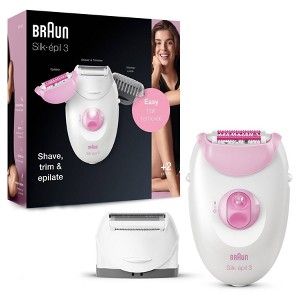 Braun Silk-epil 3-270 2-in-1 Women's Epilator + 2 Extra Accessories - 1 of 4