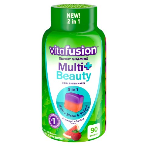 Vitafusion Multi + Beauty Gummies - 90ct - image 1 of 4