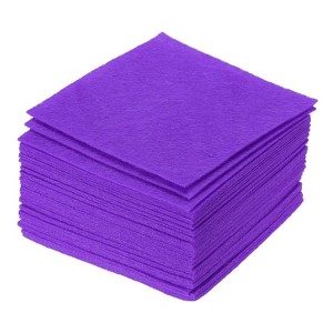 Unique Bargains Polyester Soft Home Handcrafts Project DIY Felt Fabric Sheets 42 Pcs - 1 of 4