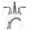 4 Inch Centerset Bathroom Sink Faucet, 3 Hole Bathroom Faucets with Pop Up Drain, Bathroom Sink Faucets & Parts - 3 of 4