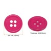 Unique Bargains Resin Craft Snap Round Flat 4-Hole Sewing Buttons 50 Pcs - 2 of 4