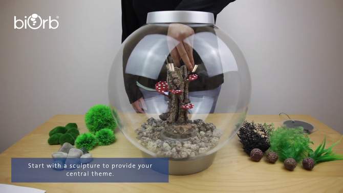 biOrb Moss Pebbles Aquarium Artificial Plants - Green, 2 of 12, play video