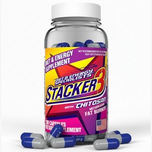 Stacker 3 Metabolizing Fat Burner with Chitosan, 100‑Ct Bottle, Advanced Ephedra-Free Energy & Fat-Loss Support Supplement - 1 of 4