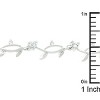 Slickblue Women’s Rhodium-Plated Vine Bracelet, 7 Inch, 1.98 Ct., Clear CZ, Fold-Over Clasp, Wedding & Cocktail Style - 3 of 3