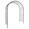 Achla Designs 114.5" Elegant Handcrafted Monet II Iron Garden Arbor Graphite Powder Coated Finish - 2 of 4