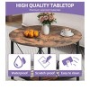 Modern Design 2-Tier Round Coffee Table With Open Shelf Storage Wood Center Coffee Home Decor For Office Living Room - 4 of 4