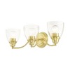 Livex Lighting Montgomery 3 - Light Vanity in  Satin Brass - 3 of 4