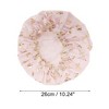 Unique Bargains Women Double Layer Gilded Butterfly Shower Cap 1 Pc - 2 of 3
