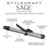 StyleCraft - Sage Cordless Curling Iron Wand with Detachable Spring Activated Clamp with 1 barrel - 2 of 4