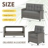 Celebalcony 4 Piece Wicker Complete Patio Set With Cushions - 4 of 4
