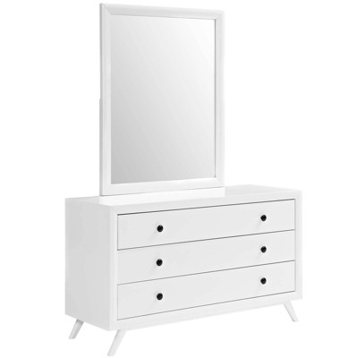 white dresser with mirror target