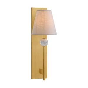 Savoy House Travis 1 - Light Wall Light in  Warm Brass - 1 of 1