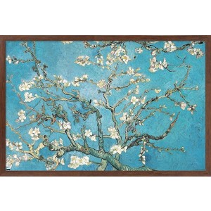 Trends International Almond Branches In Bloom by Vincent van Gogh Framed Wall Poster Prints - 1 of 4