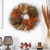 Nearly Natural 26” Fall Sorghum Harvest Autumn Artificial Wreath - 3 of 4