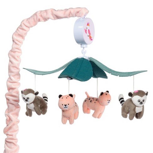 Infant Baby Animals Crib Mobile From Target woodland gray white