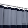 Cotton Blend Soft Waffle Weave Shower Curtain with Snap in Liner - 2 of 4