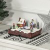 Whisen Christmas Village on an Open Bible with LED Lights and Music, Rotating Ice Skaters, Battery Operated - 3 of 4