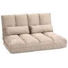 NicBex Bean Bag Chair with Adjustable Backrest and Headrest Convertible Floor Chair Lazy Sofa Chair with 2 Pillows for Living Room, Bedroom - 2 of 4