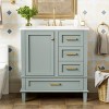 Bathroom Vanity with Sink Combo, Solid Wood Freestanding Cabinet with Drawers & Soft-Close Doors, Modern Storage Vanity Set-Maison Boucle - 2 of 4